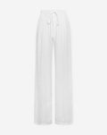 CARMEN LINEN WIDE LEG PANTS PETITE WHITE