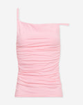 TAMAR OFF SHOULDER TWISTED TOP LIGHT PINK