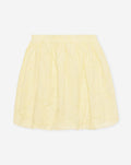 BRODERIE BUBBLE HEM SKIRT BOTERGEEL