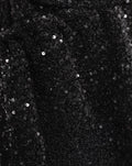 VELVET SEQUINS HALTER TOP BLACK