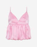 SATIN BALLOON CAMI TOP ROZE