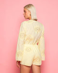 JODIE FLOWER PLAYSUIT BUTTER YELLOW