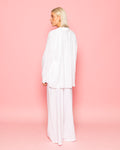 CARMEN LINEN OVERSIZED BLOUSE WIT