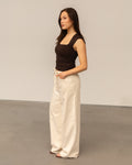 TAMAR CAP SLEEVE TOP DONKERBRUIN