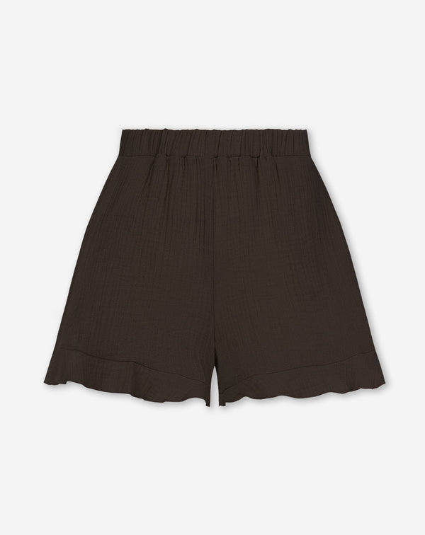 MOUSSELINE SHORTS BRUIN