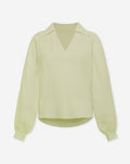 MOUSSELINE BLOUSE LIGHT OLIVE