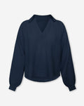 MOUSSELINE BLOUSE NAVY BLUE
