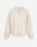 MOUSSELINE BLOUSE ZAND