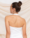 TAMAR HALTER TOP WHITE