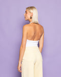 TAMAR HALTER TOP WHITE
