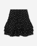 JAZMYN SMALL DOT SHORTS BLACK