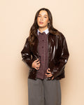 JULES LACQUER JACKET BRUIN