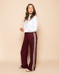 CROCHET TAPE PANTALON PETITE BURGUNDY
