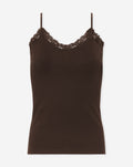 LACE V-NECK CAMI TOP BRUIN