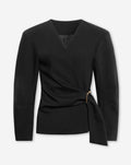 ELLE BUCKLE BLAZER ZWART