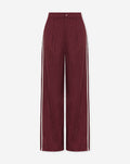 TAPE PINSTRIPE PANTALON BURGUNDY