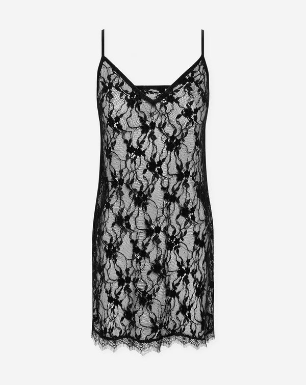 LACE CAMI DRESS BLACK