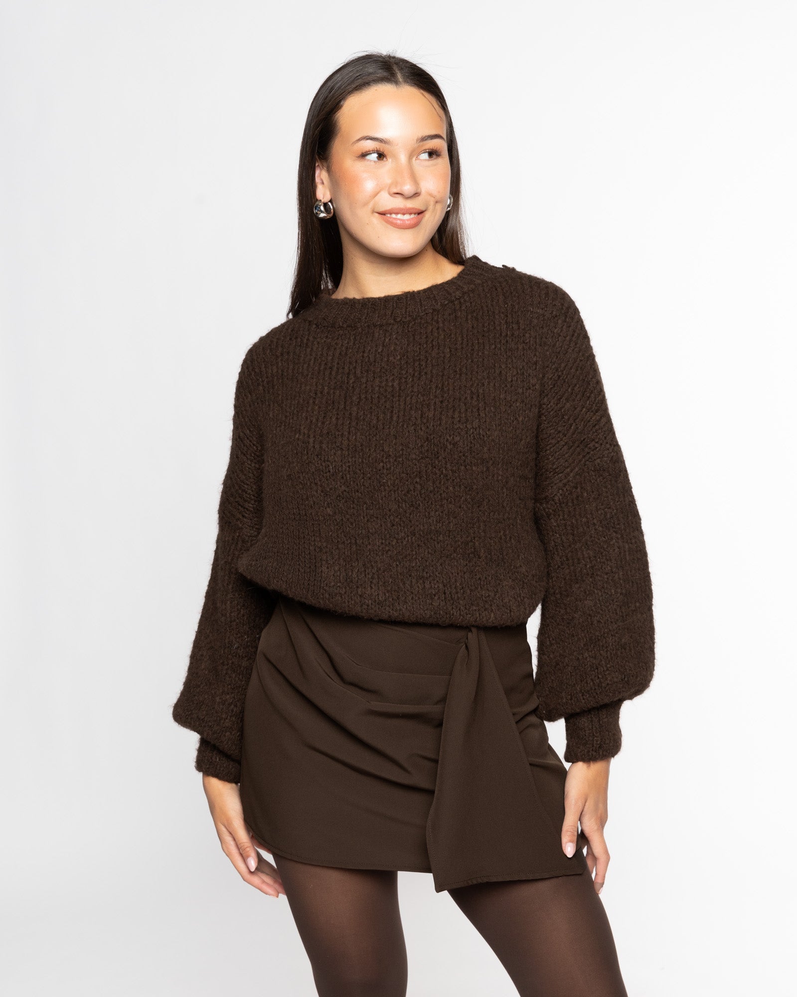 ELSIE FLAP SKORT BRUIN