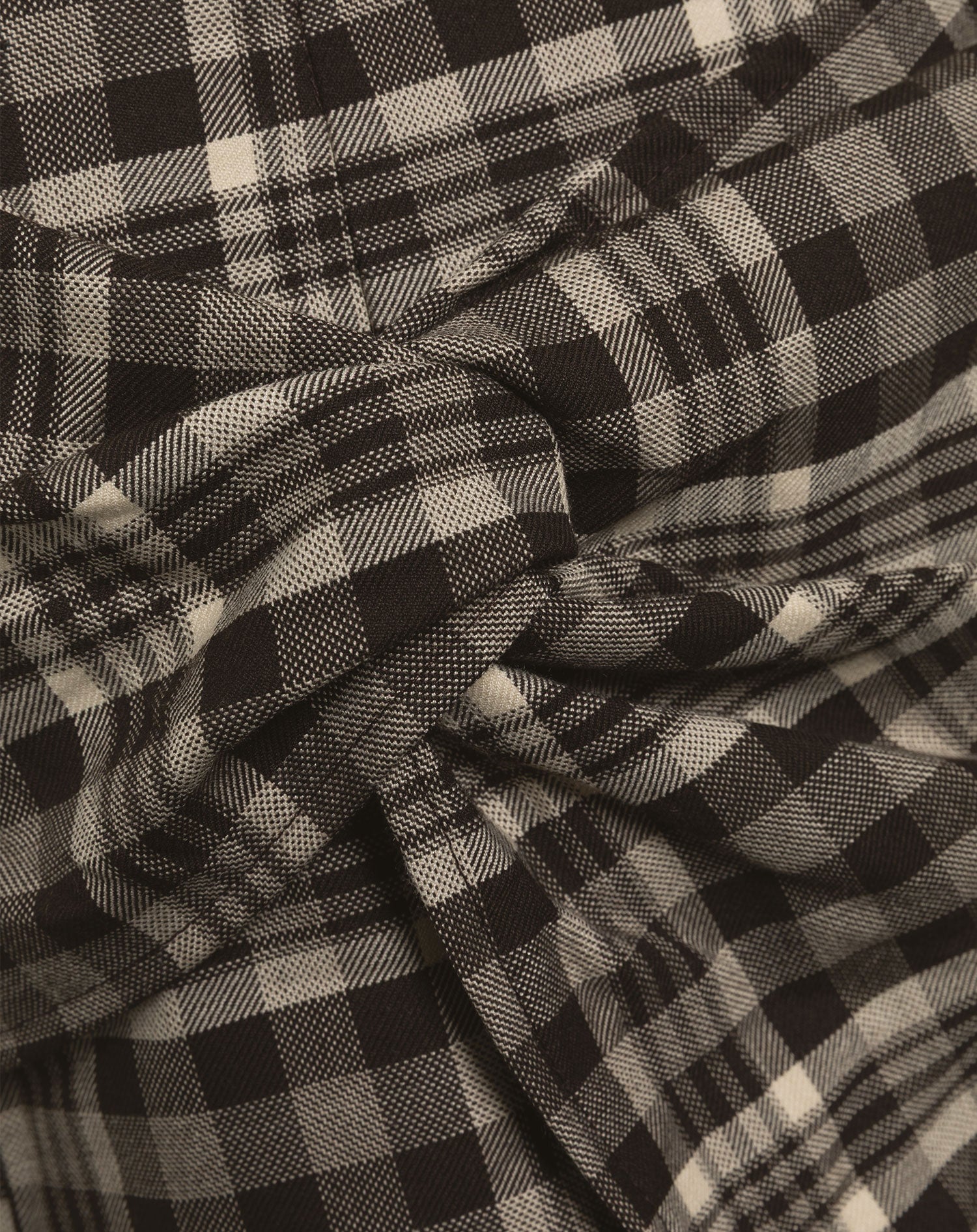 CHECK KNOTTED SKORT BRUIN