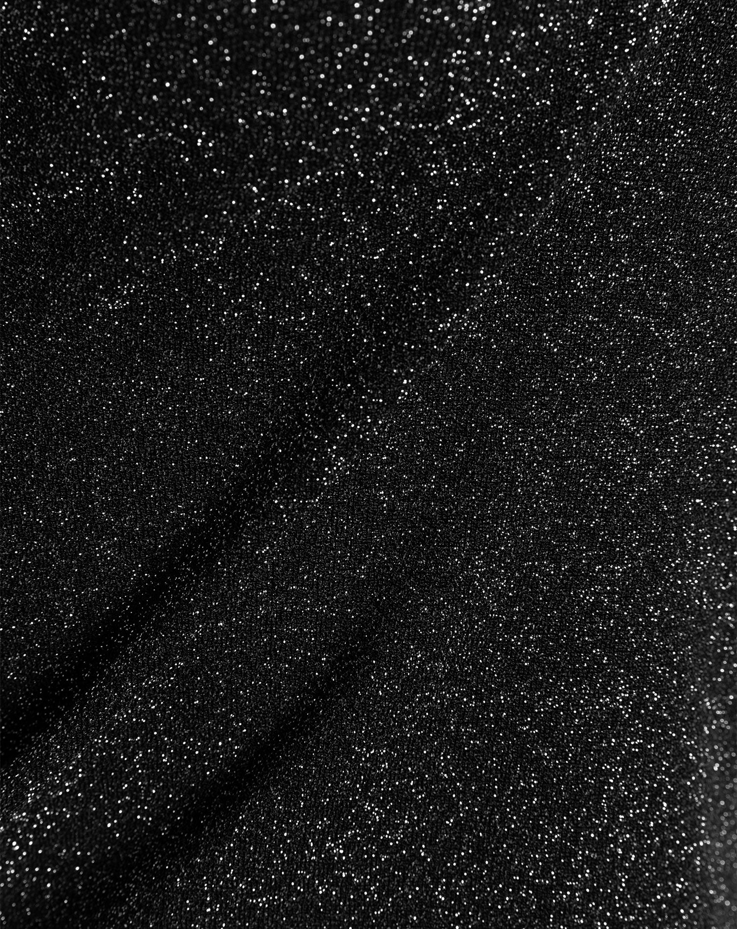 GLITTER HALTER TOP BLACK