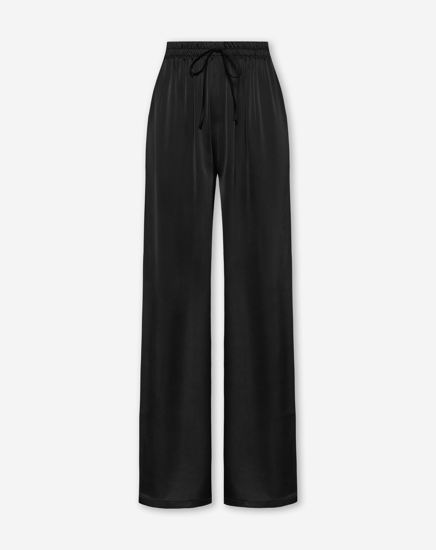 CARMEN SATIN PANTS ZWART