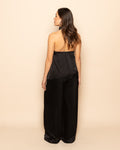 CARMEN SATIN PANTS BLACK