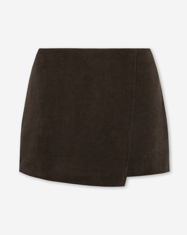 ALISON CORDUROY SKORT BROWN