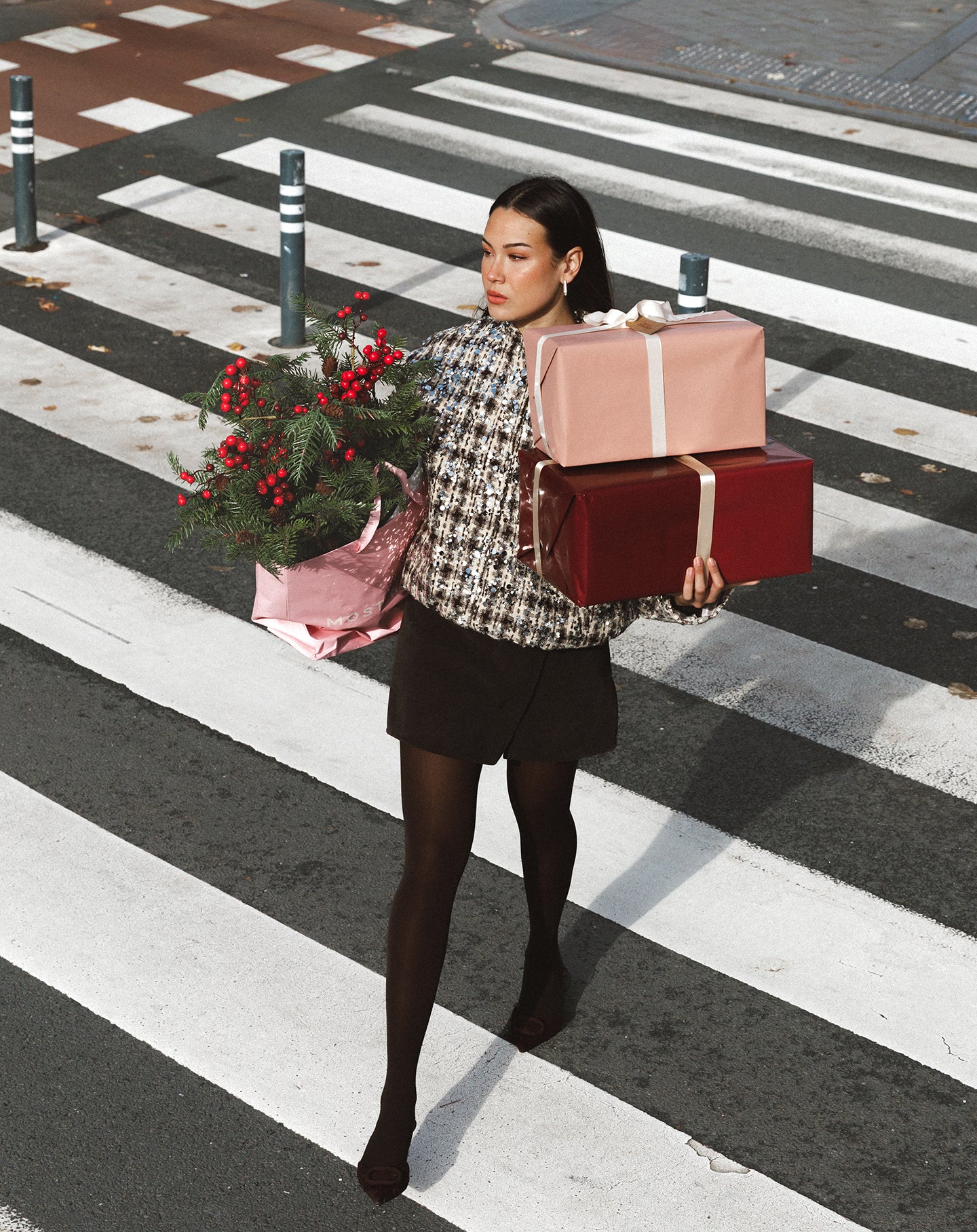 ALISON CORDUROY SKORT BRUIN