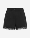 MIA LACE SHORTS ZWART