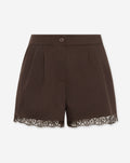 MIA LACE SHORTS BROWN