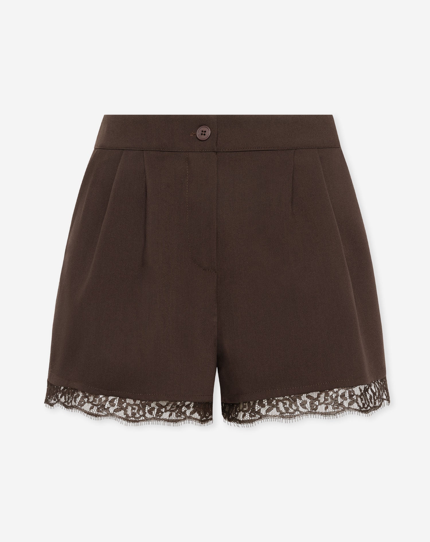 MIA LACE SHORTS BROWN