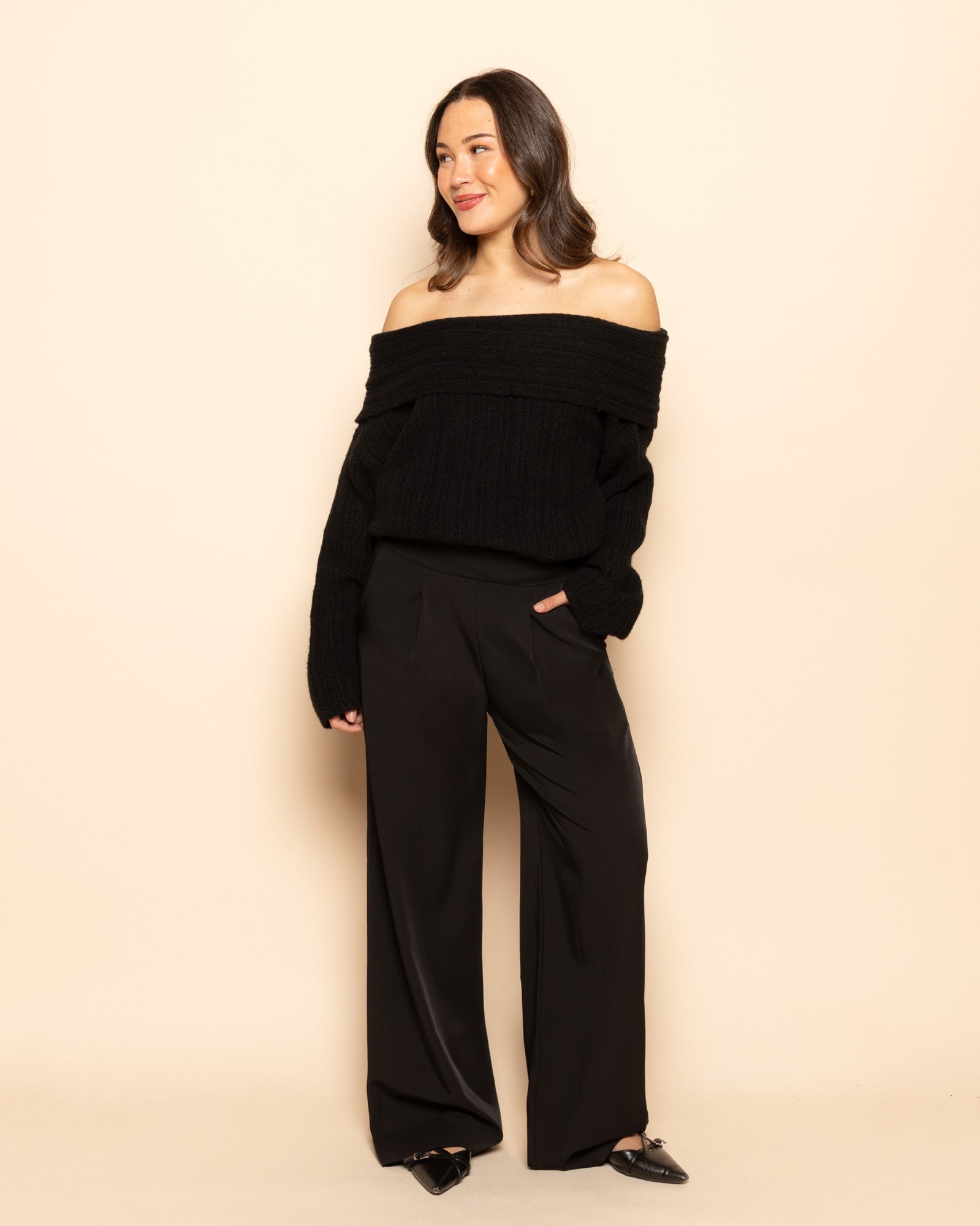 JULIE COZY PANTALON PETITE BLACK