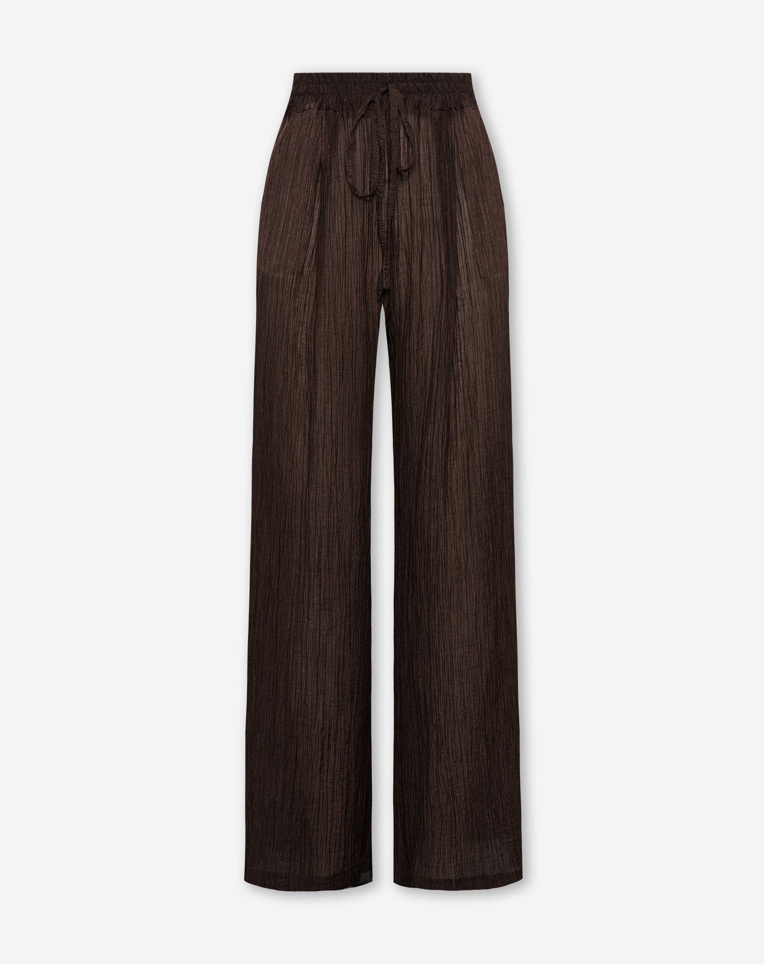 FANCY CHIFFON WIDE LEG PANTS BRUIN