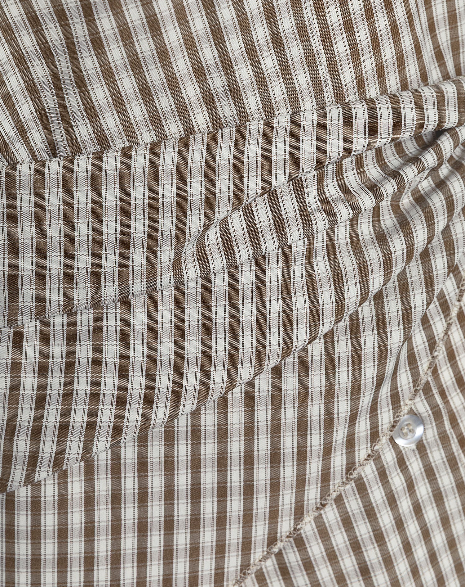 CHECK SCARF BLOUSE BRUIN