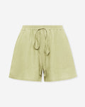 CARMEN LINEN SHORTS LIGHT OLIVE