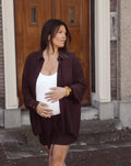 CARMEN LINEN SHORTS MATERNITY BRUIN