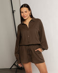 CARMEN LINEN SHORTS BRUIN