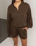 CARMEN LINEN SHORTS BRUIN