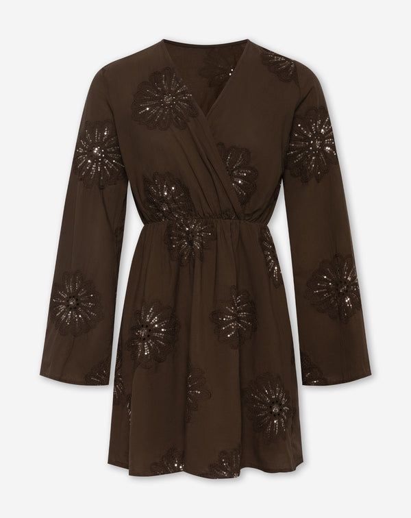 JODIE FLOWER DRESS BRUIN