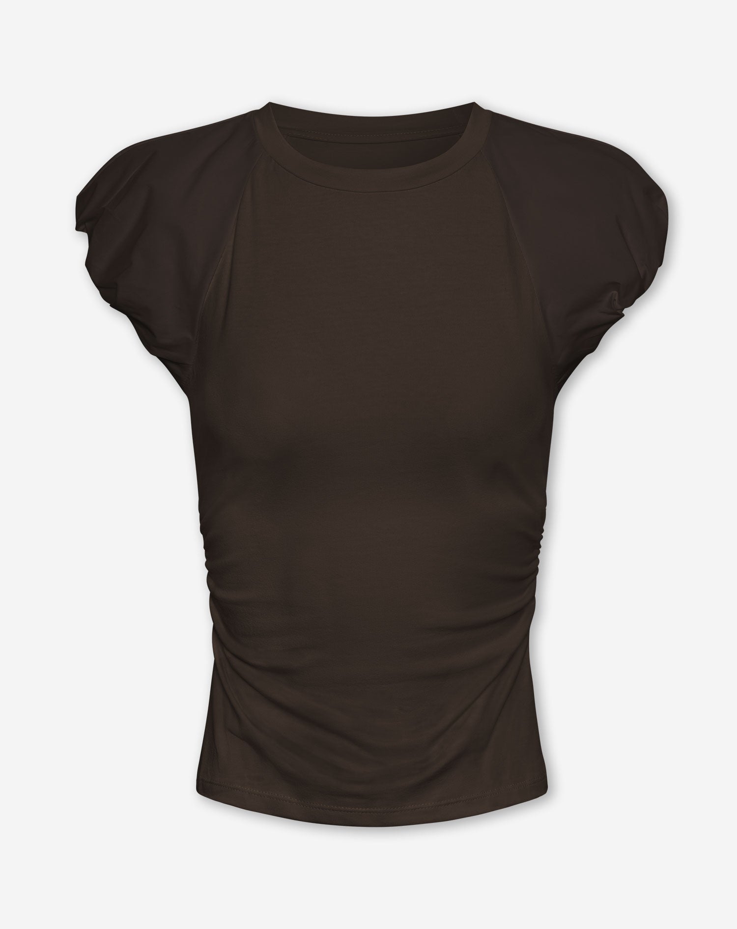 TAMAR BUBBLEHEM SLEEVE TOP BRUIN