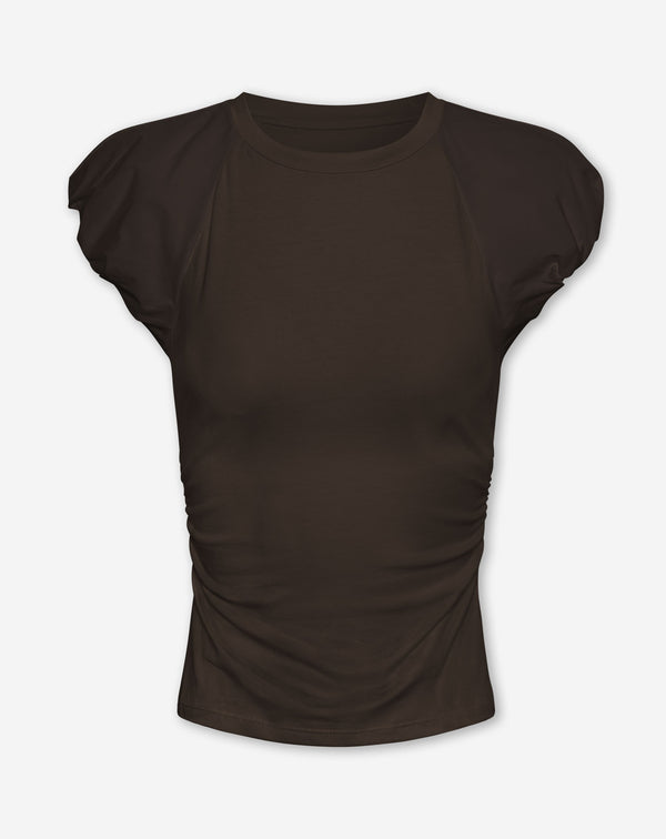 TAMAR BUBBLEHEM SLEEVE TOP BRUIN