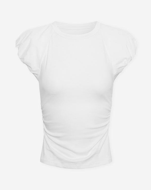 TAMAR BUBBLEHEM SLEEVE TOP WIT