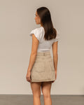 SIERRA DENIM SKIRT BEIGE