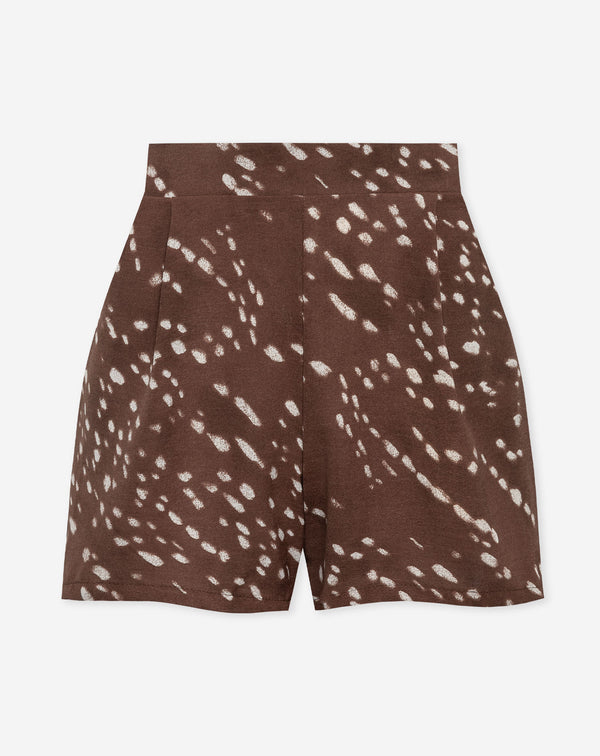 JULIE DEER PRINT SHORTS BRUIN