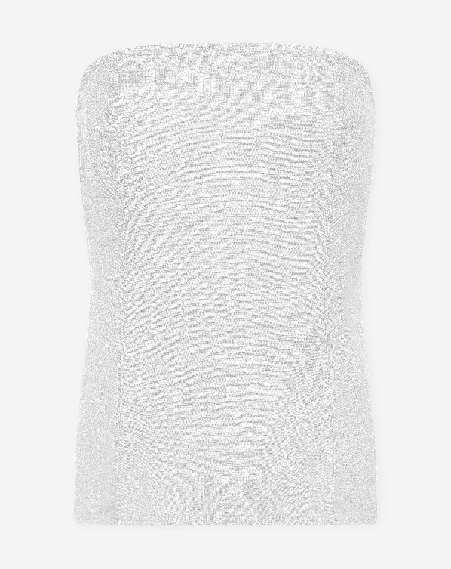 CARMEN LINEN STRAPLESS TOP WIT