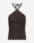 TAMAR LACE TRIANGLE TOP DONKERBRUIN