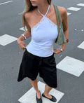 TAMAR LACE TRIANGLE TOP WHITE