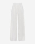 PINSTRIPE LINEN STRAIGHT LEG PANTS WIT