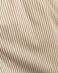 STRIPE OVERSIZED BLOUSE BRUIN