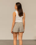 CHECK ELASTIC SHORTS BRUIN
